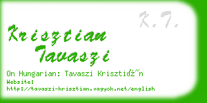 krisztian tavaszi business card